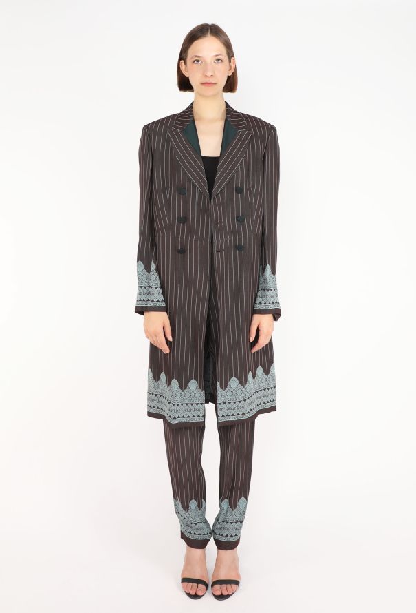 Jean Paul Gaultier Pinstripe Lace Suit, S/S 1997 - 4