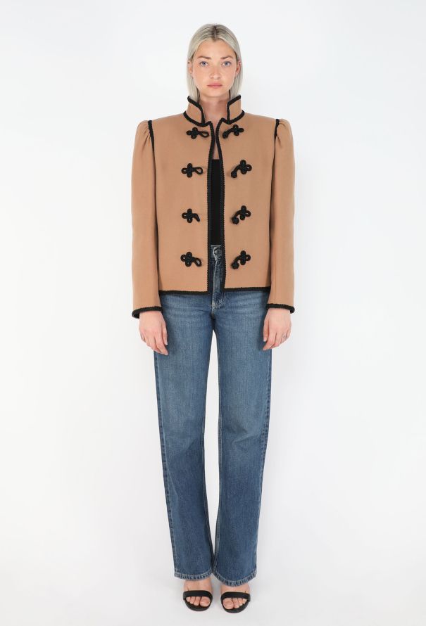 Saint Laurent Braided Trim Toggle Jacket, F/W 1982 - 6