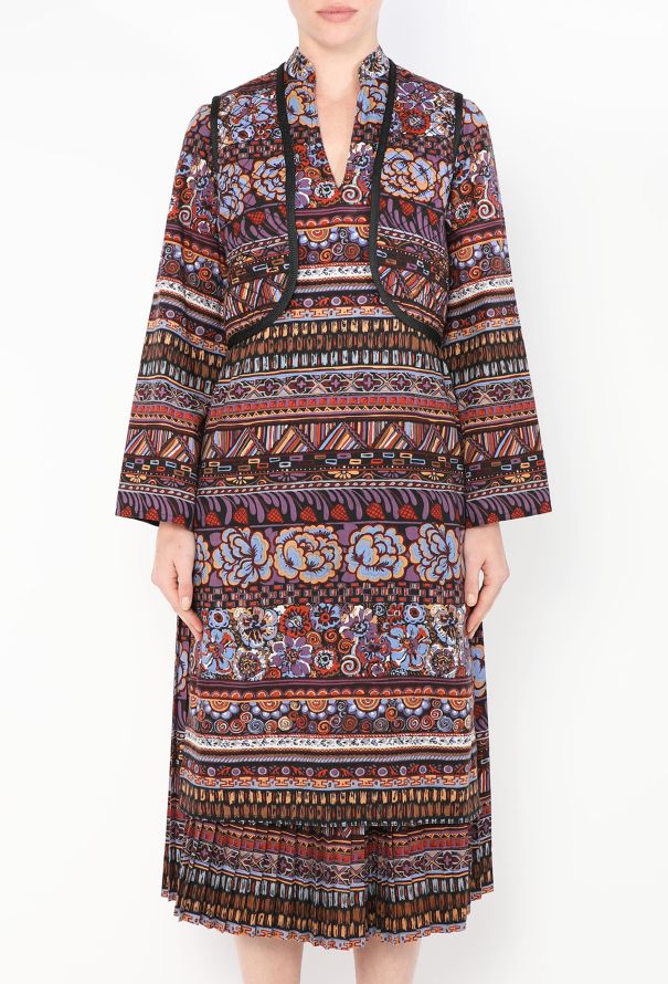 '70s Printed 3-Piece Skirt Ensemble - 4 '70s Printed 3-Piece Skirt Ensemble - 4