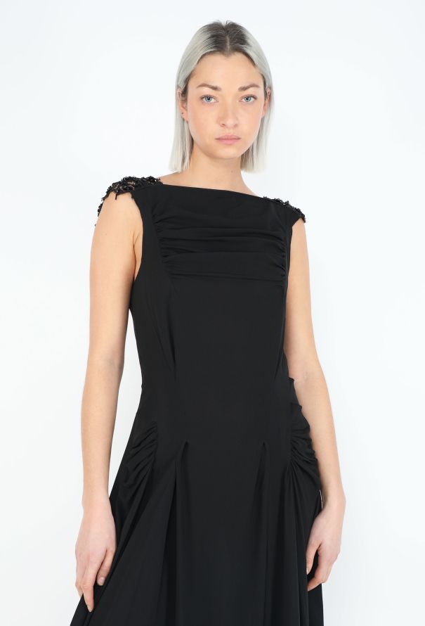 Nina Ricci Lace Trim Open-Back Gown - 4