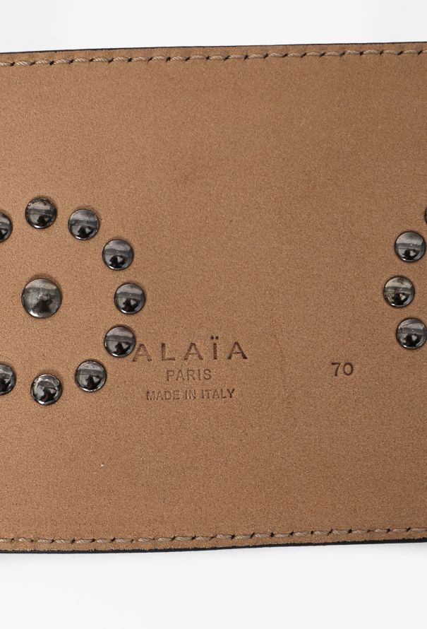Alaïa Floral Studded Wide Belt - 8