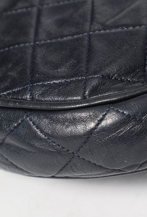 Chanel '80s Navy Flap Bag - 9