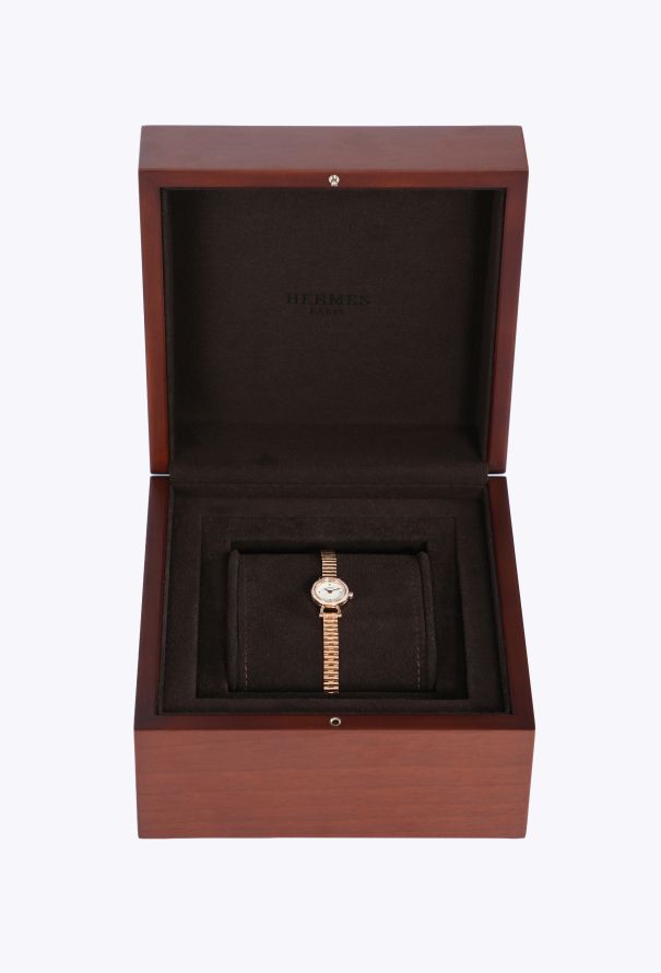 Hermès 18K Rose Gold & Diamond Faubourg Double-Tour Watch - 3