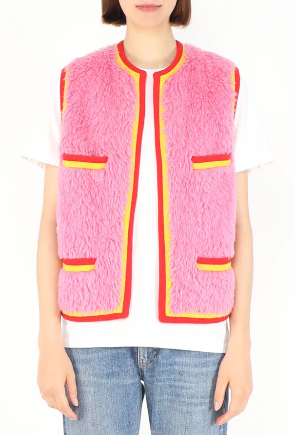 Chanel F/W 1994 Alpaca Fur ‘CC’ Vest - 3