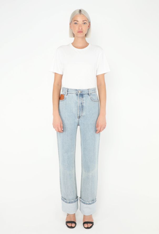 Loewe 2023 Fisherman Cuffed Jeans - 1