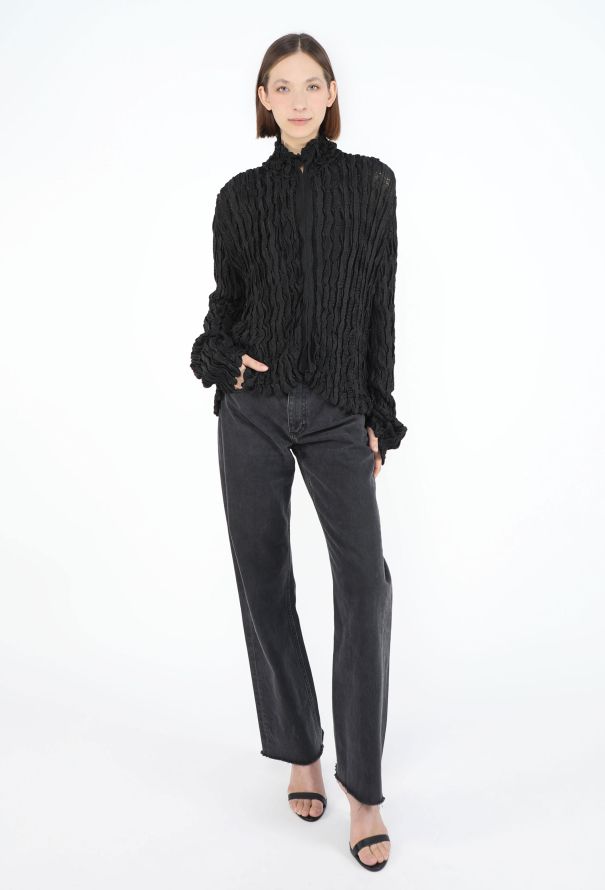 Saint Laurent Tom Ford Fall 2001 Ruched Cardigan - 1