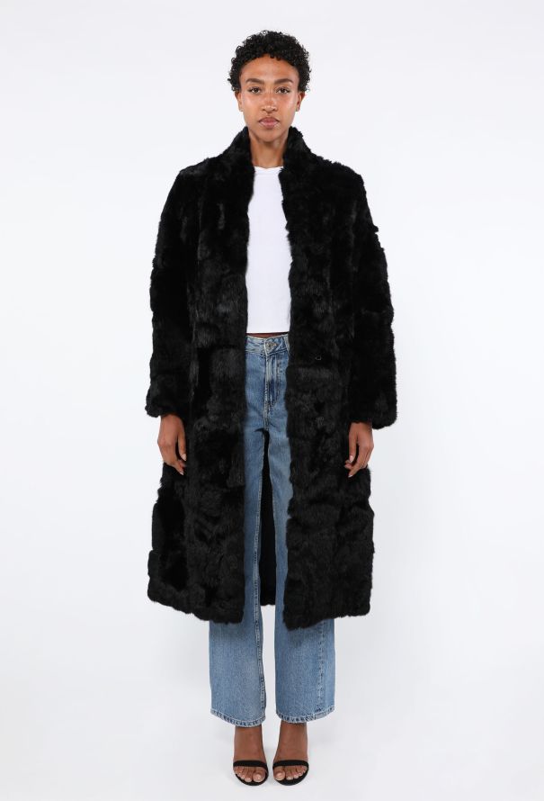 Sheared Rabbit Fur Coat, 1980s - 1
