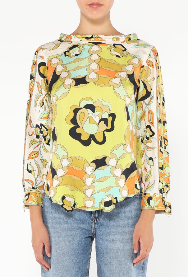 Emilio Pucci '60s Silk Printed Top - 1