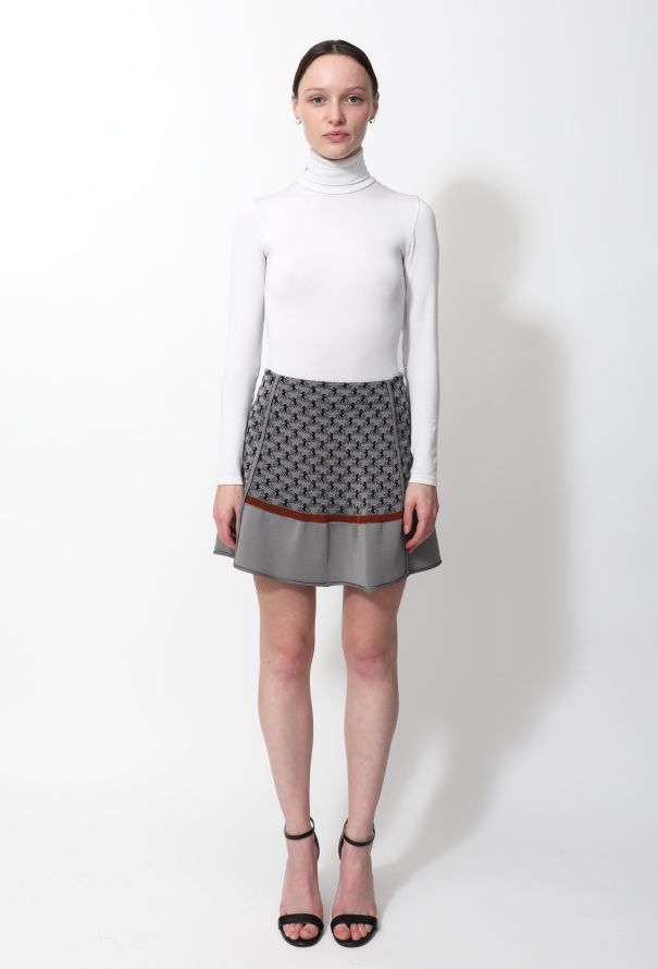 Louis Vuitton - Authenticated Skirt - Cotton White For Woman, Never Worn