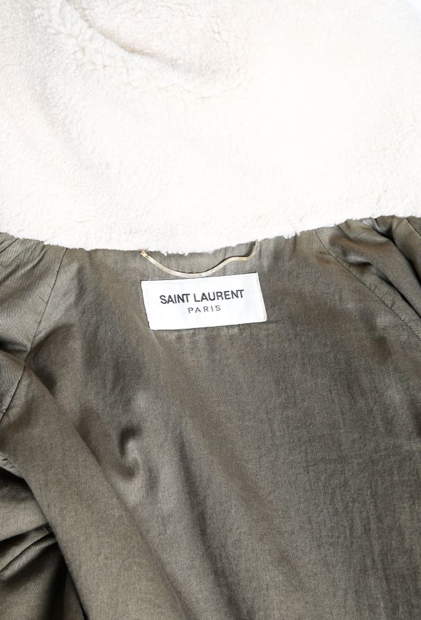 Saint Laurent F/W 2014 Fur Trim Shearling Parka - 6