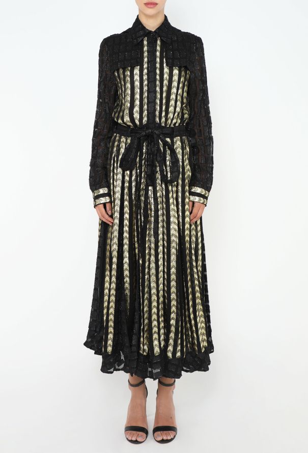 Dodo BarOr Chevron Lamé Dress - 3 Dodo BarOr Chevron Lamé Dress - 3