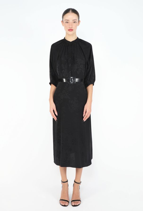 Céline Spring 2021 Floral Jacquard Dress - 1