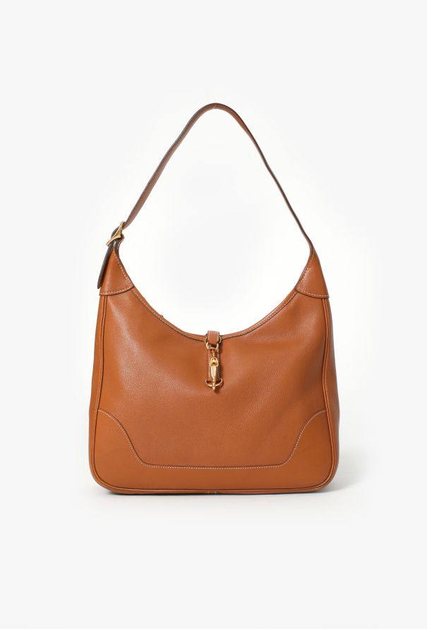 Hermès '90s Gold Calfskin Trim 31 - 1