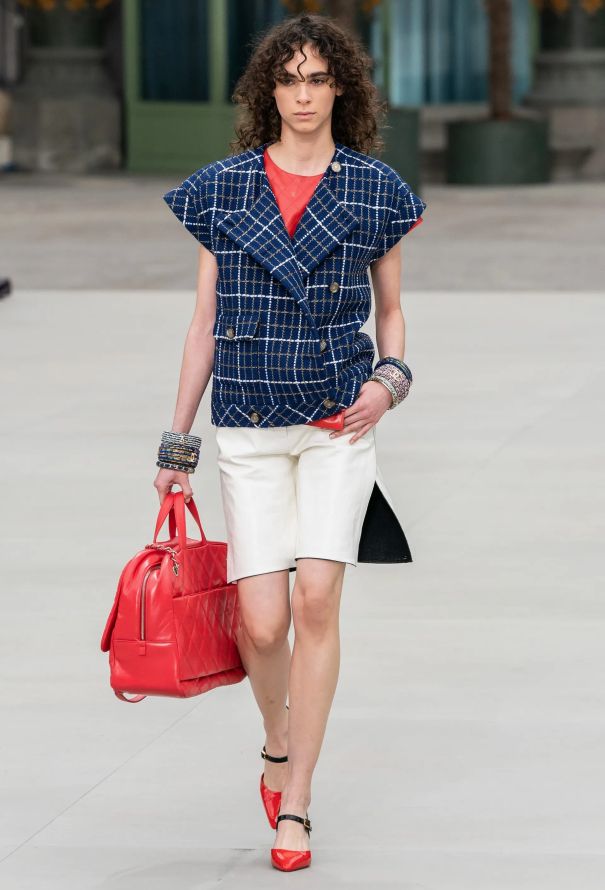 Chanel Resort 2020 Metallic Checkered 'CC' Top - 2 Chanel Resort 2020 Metallic Checkered 'CC' Top - 2