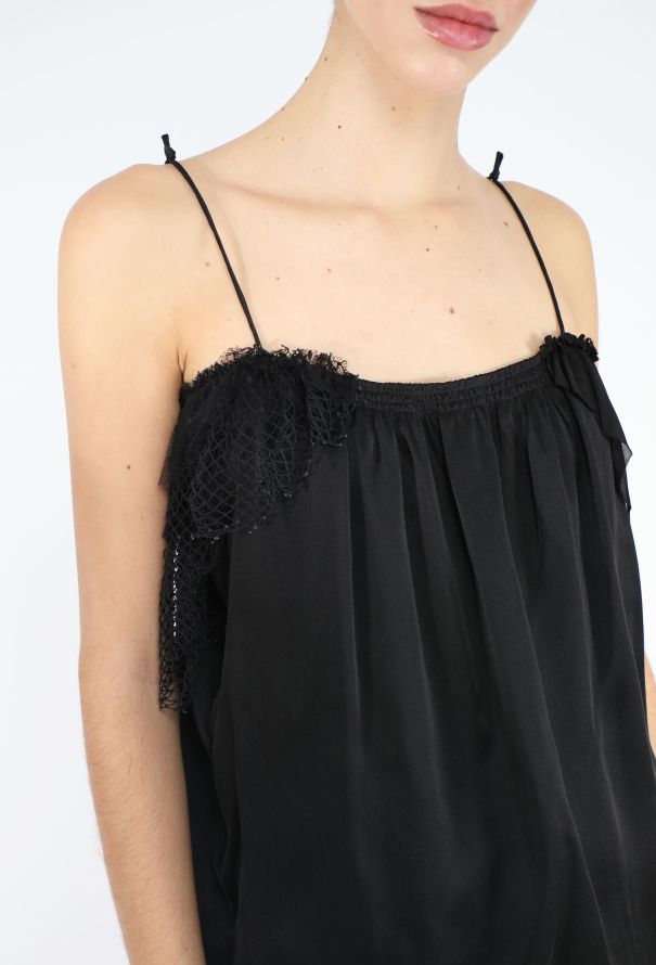 Balenciaga S/S 2001 Le Dix Net Ruffled Camisole - 5