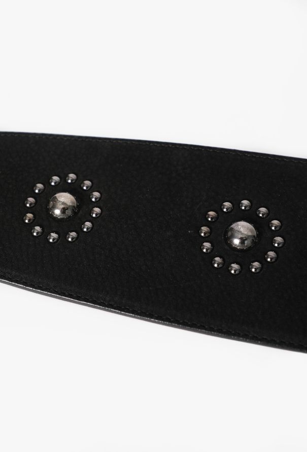 Alaïa Floral Studded Wide Belt - 7