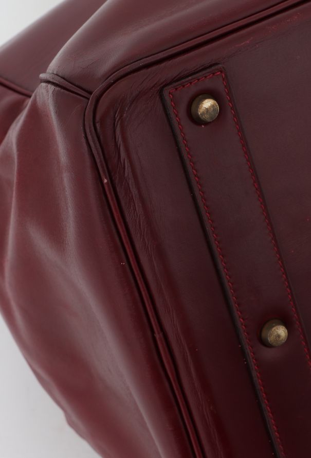 Hermès '80s Rouge H Box Haut à Courroies 50 - 13 Hermès '80s Rouge H Box Haut à Courroies 50 - 13