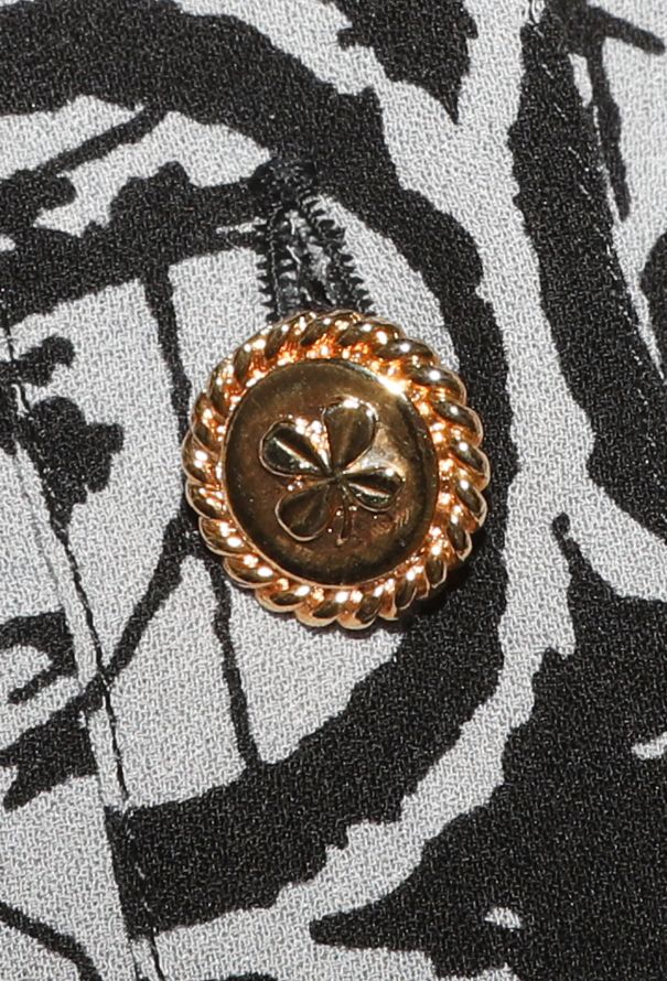 Chanel Late '80s Emblem Silk Blouse - 5