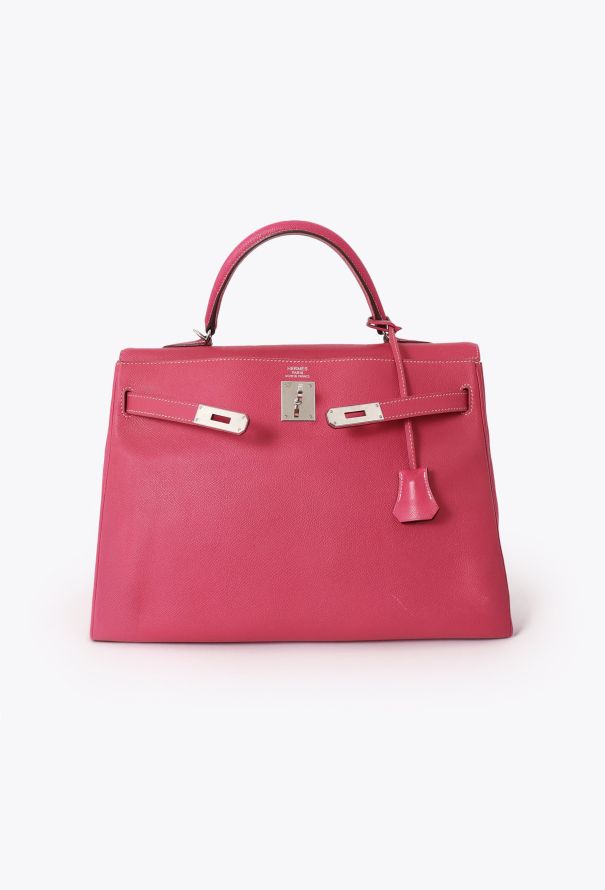 Hermès Rose Tyrien Epsom Kelly Retourné Verso 35 - 3 Hermès Rose Tyrien Epsom Kelly Retourné Verso 35 - 3