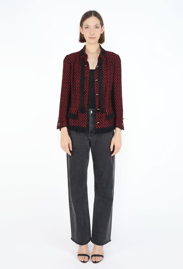 Chanel Haute Couture 1960s Tweed Lavallière Jacket - 3