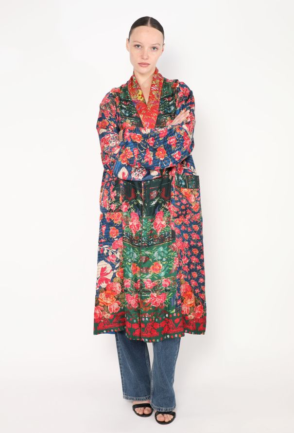 World Treasures Bokja 2023 Reversible floral Silk Kaftan - 3