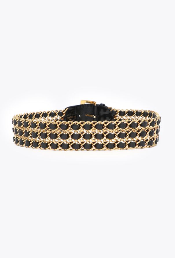 Chanel F/W 1989 Interwoven Chainlink Belt - 3