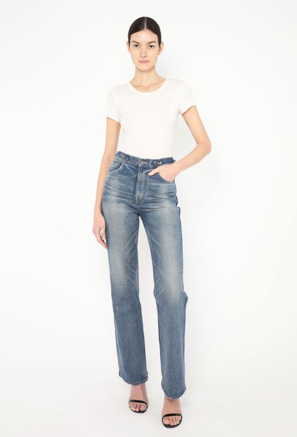 Céline Dylan Stone-Washed Jeans - 1