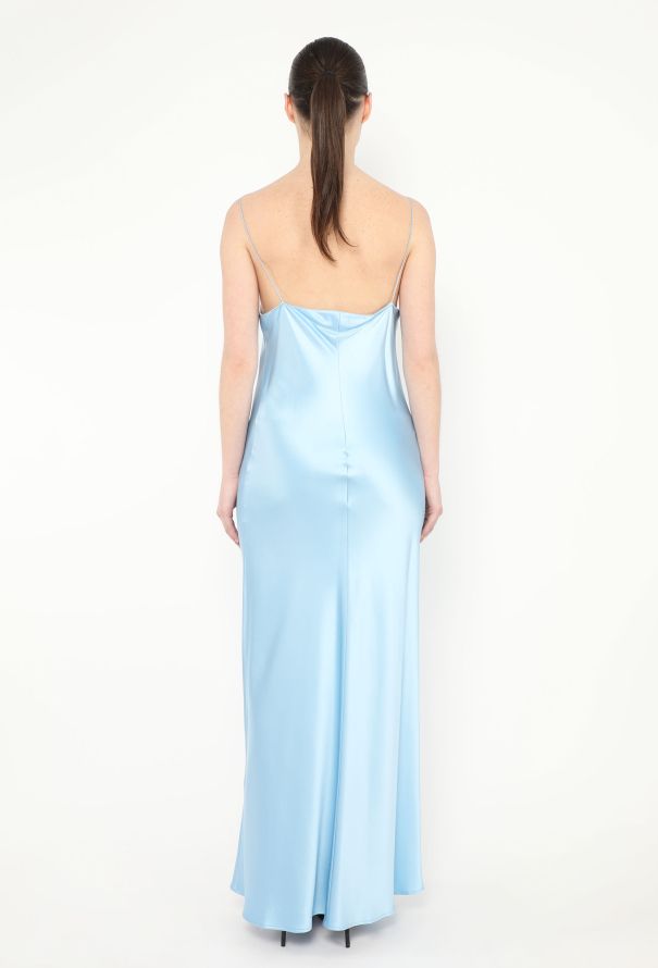 Refine Carolyn Silk Slip Dress Blue - 3 Refine Carolyn Silk Slip Dress Blue - 3