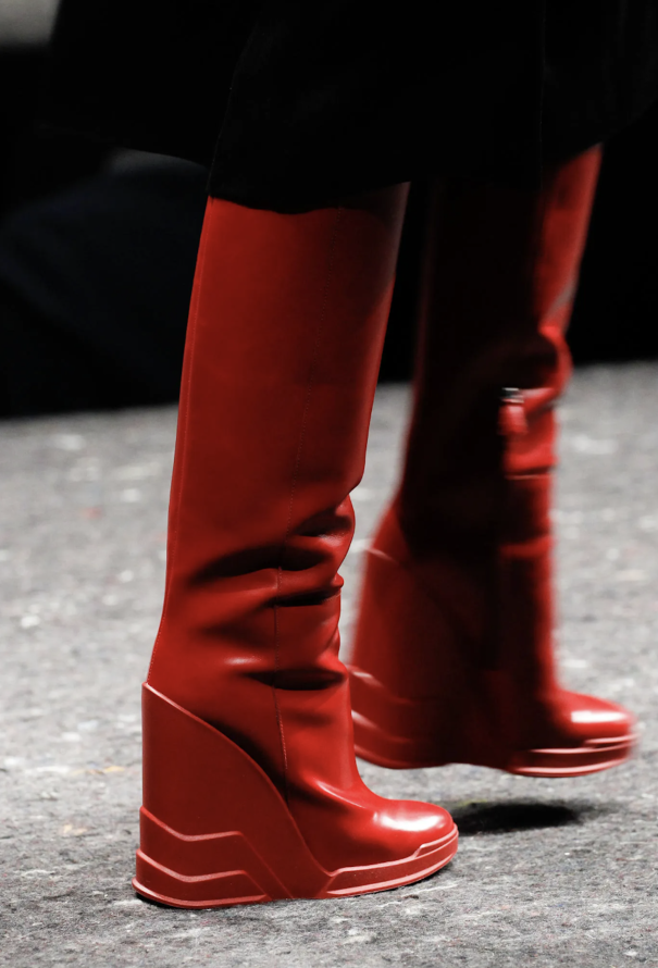 F/W 2014 Knee-High Wedge Boots - Prada | Authentic & Vintage