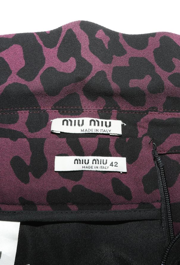 Miu Miu 2015 Leopard Lavallière Ensemble - 8