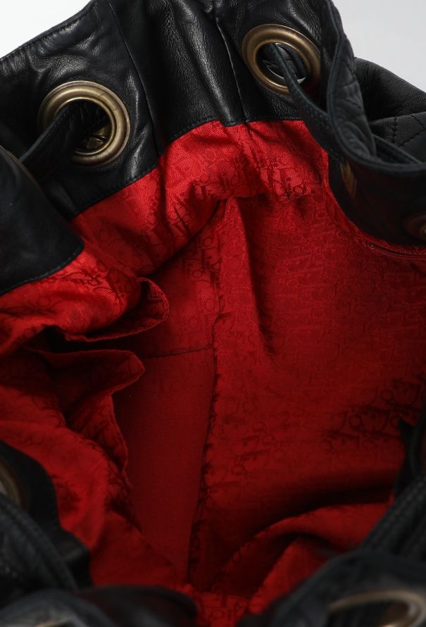 Dior Vintage Cannage Drawstring Bucket Bag - 11