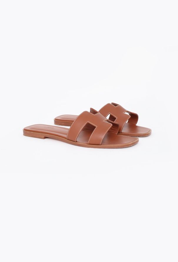 Hermès Oran Calfskin Sandals - 3