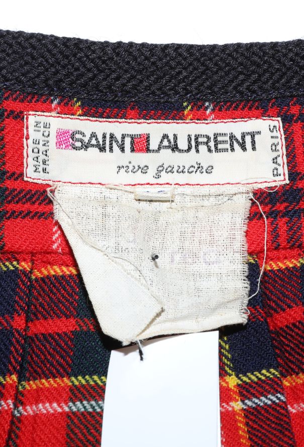 Saint Laurent 1977 Plaid Wrap Skirt - 4 Saint Laurent 1977 Plaid Wrap Skirt - 4