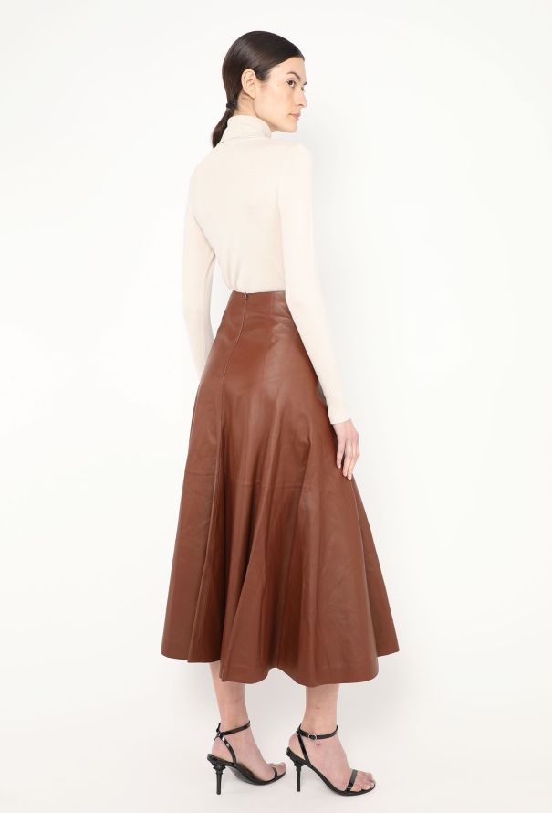 Chloé F/W 2021 Flared Lambskin Skirt - 3 Chloé F/W 2021 Flared Lambskin Skirt - 3