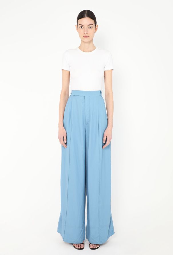 Céline Stitched Twill Trousers - 1