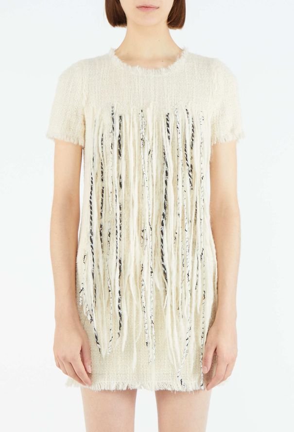 Chanel ICONIC F/W 2010 Fringed Tweed Dress - 8