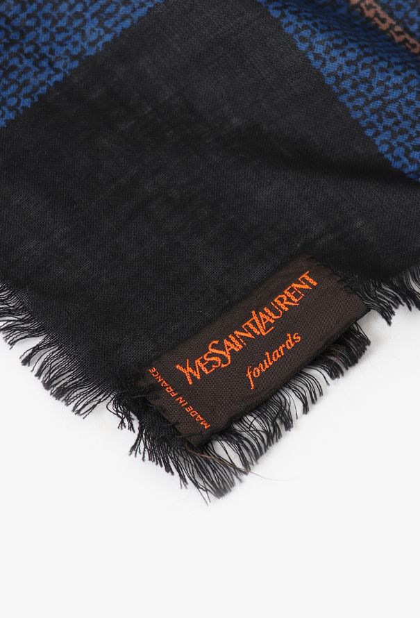 Saint Laurent '70s Fringed Plaid Scarf - 7 Saint Laurent '70s Fringed Plaid Scarf - 7
