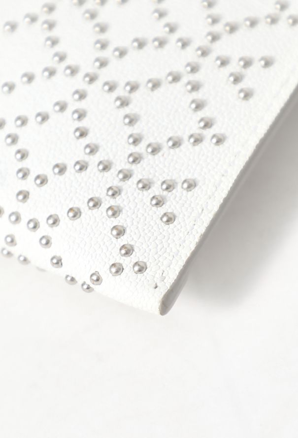 Alaïa Studded White Envelope Clutch - 8 Alaïa Studded White Envelope Clutch - 8