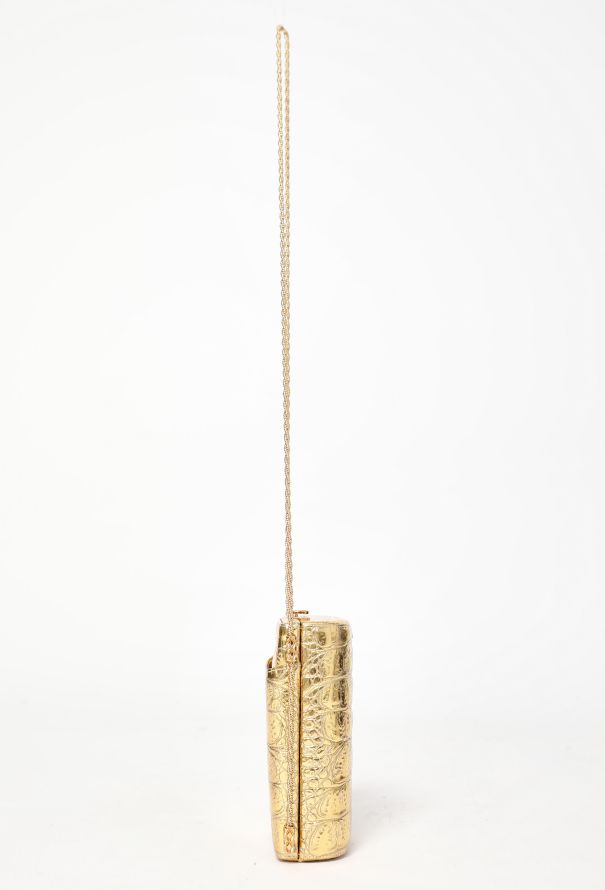 Chanel Rare Pre-Fall 2019 Gold Mini Evening Bag - 6 Chanel Rare Pre-Fall 2019 Gold Mini Evening Bag - 6