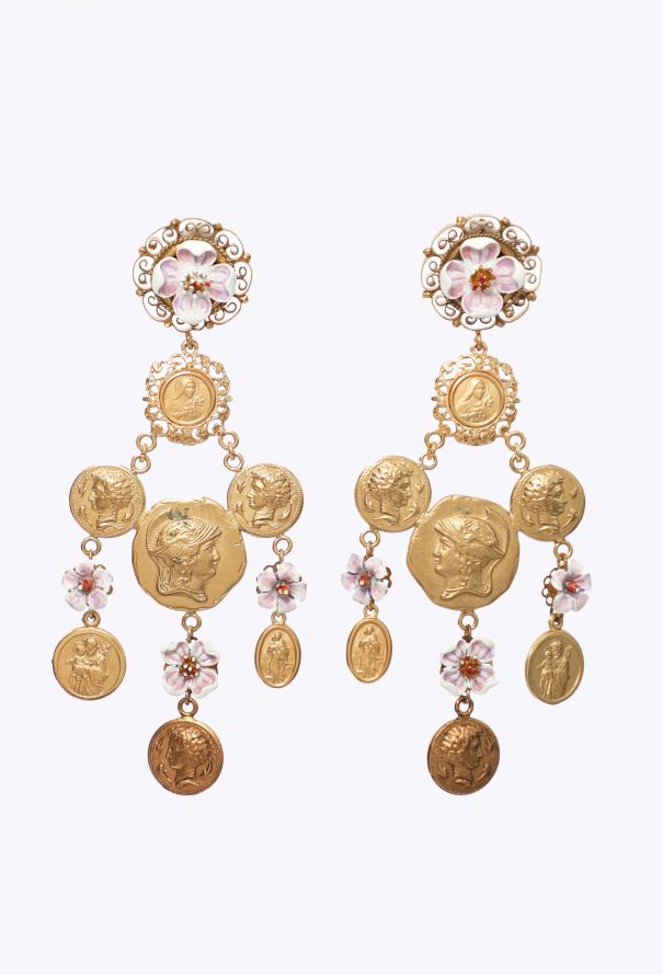 Dolce & Gabbana S/S 2014 Roman Coin Earrings - 1