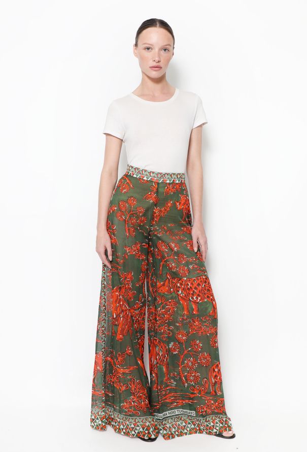 Valentino S/S 2016 Floral Cotton Pants - 1