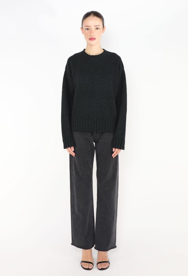 Céline Yak Ribbed Knit Sweater - 2