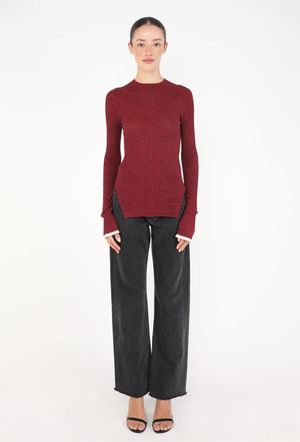 Céline 2015 Herringbone Ribbed Top - 2