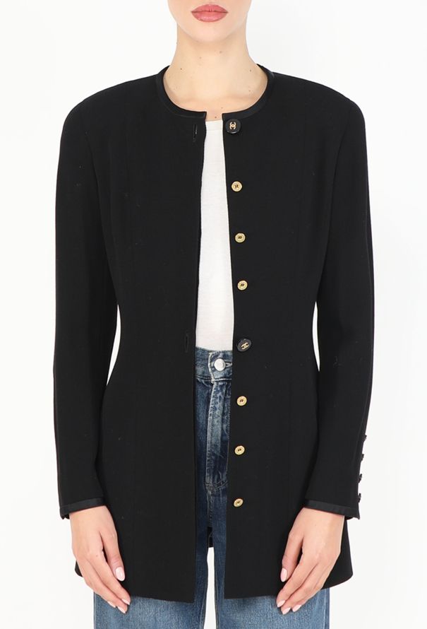 Chanel TIMELESS 1994 Tailored 'CC' Smoking Jacket - 4