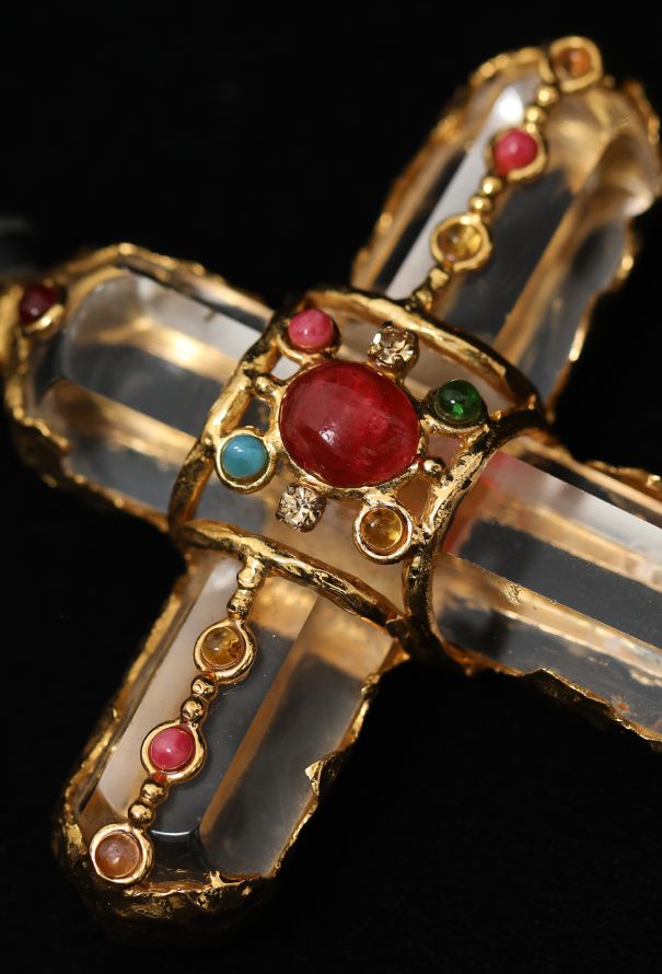 Chanel COVETED F/W 1993 Goossens' Maltese Cross Pendant - 7