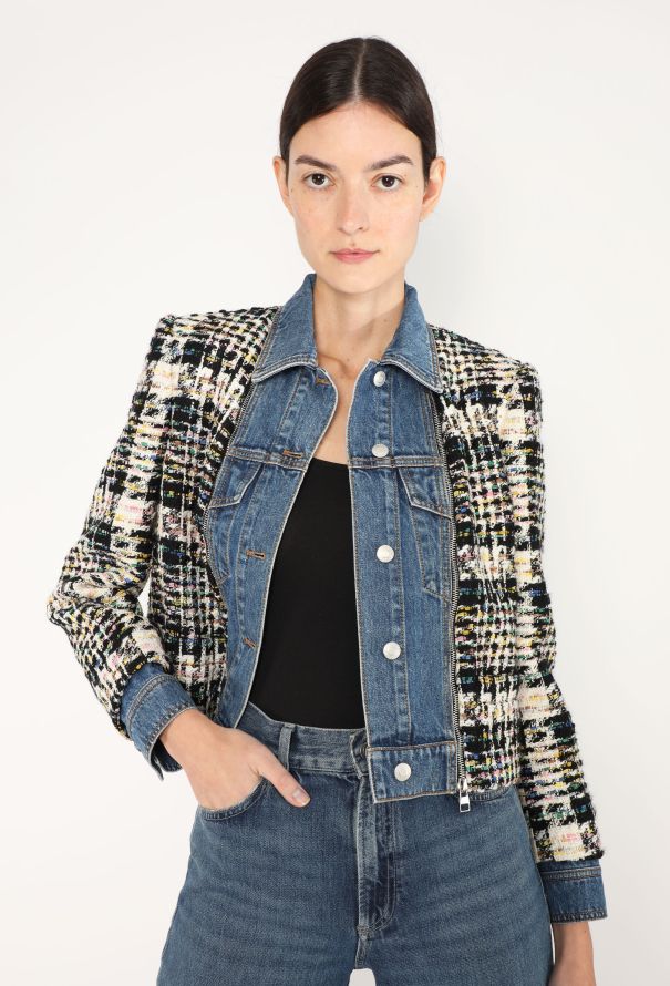 Alexander McQueen 2023 Denim Tweed Jacket - 1