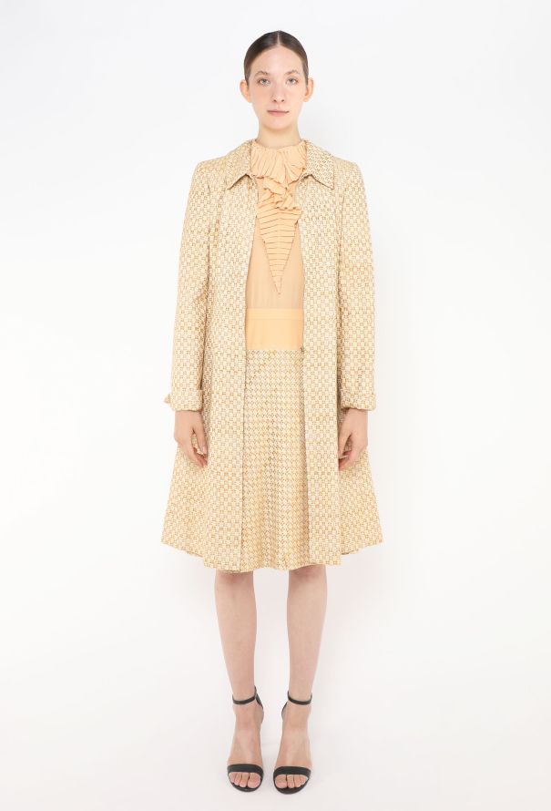 Chanel 2001 Tweed A-Line Coat - 2