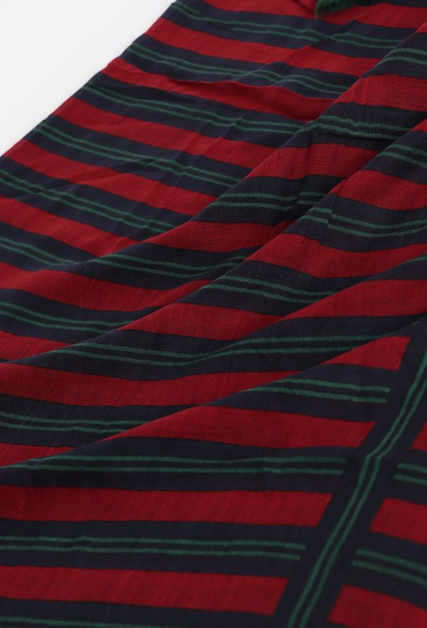 Saint Laurent ‘70s Striped Fringe Trim Scarf - 7 Saint Laurent ‘70s Striped Fringe Trim Scarf - 7