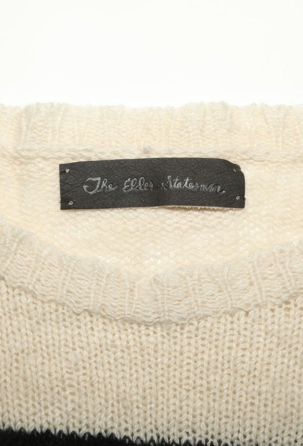 The Elder Statesman Cashmere Sweater White stripes - 5 The Elder Statesman Cashmere Sweater White stripes - 5