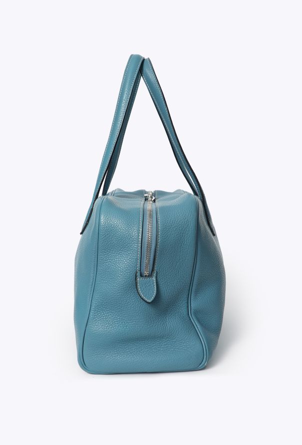 Hermès Blue Jean Taurillon Clémence Victoria 35 - 5